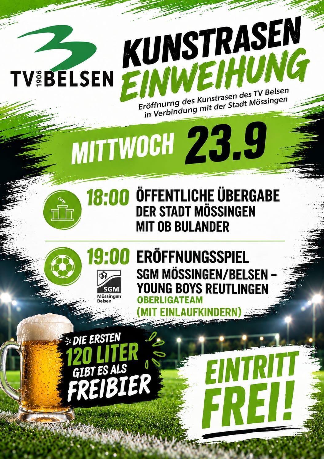 Einweihung Kunstrasen